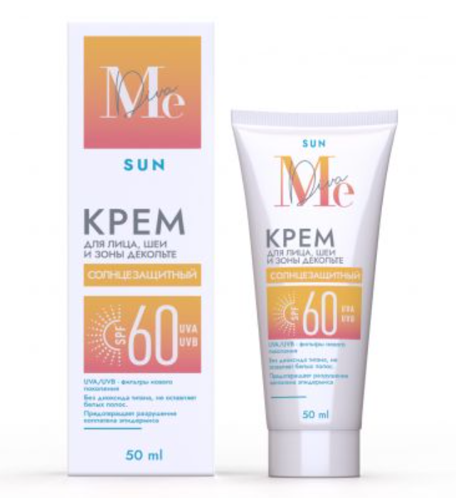 фото упаковки Mediva Крем солнцезащитный для лица, шеи и зоны декольте