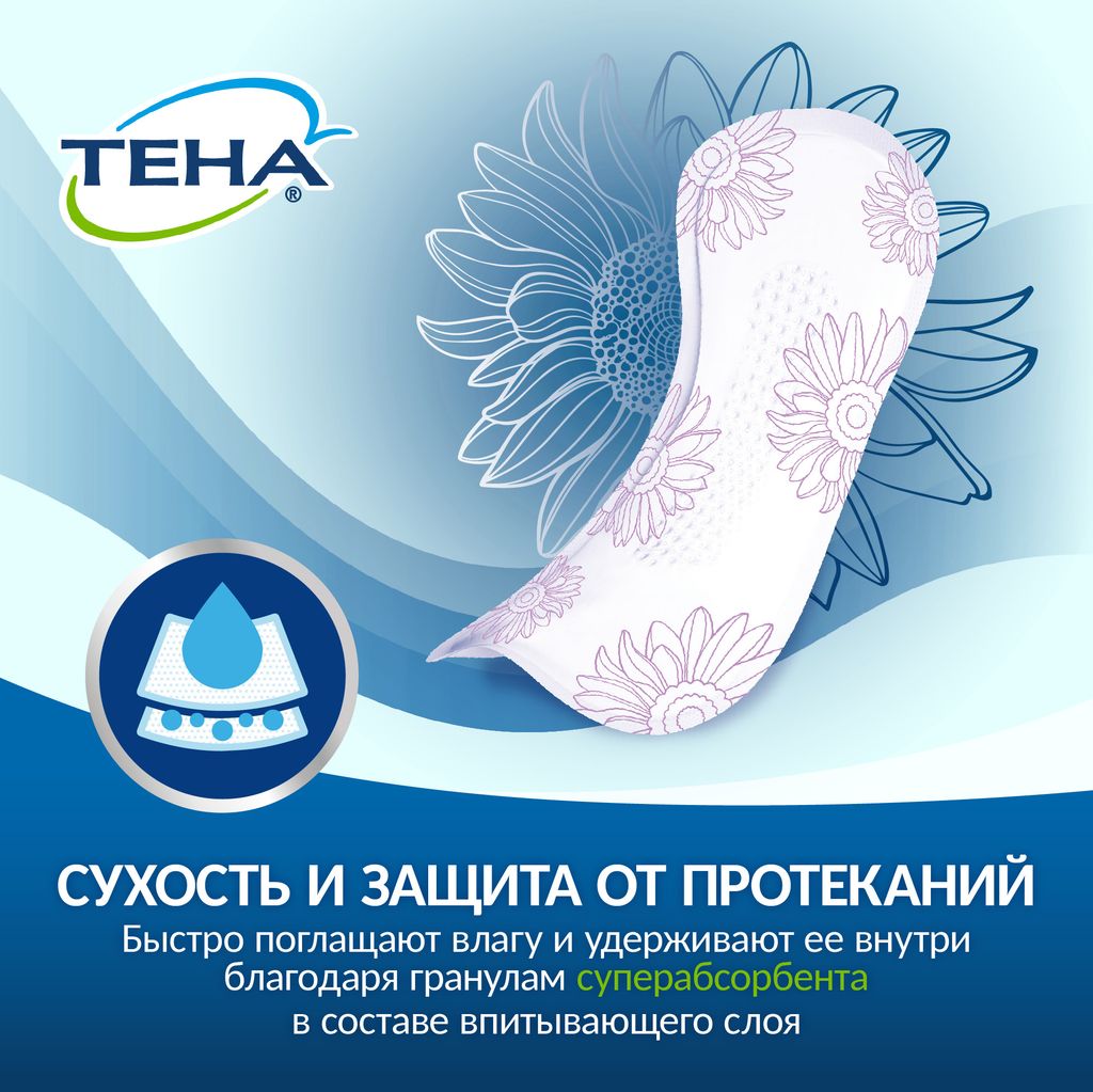 Tena Lady Active Maxi Урологические прокладки, прокладки урологические, 7 капель, 16 шт.