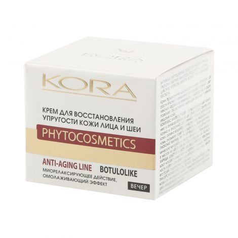 фото упаковки Kora Крем для восстановления упругости кожи лица и шеи