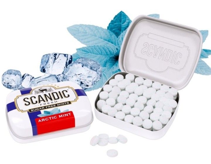 Scandic Конфеты без сахара, конфеты, мята, 14 г, 1 шт.