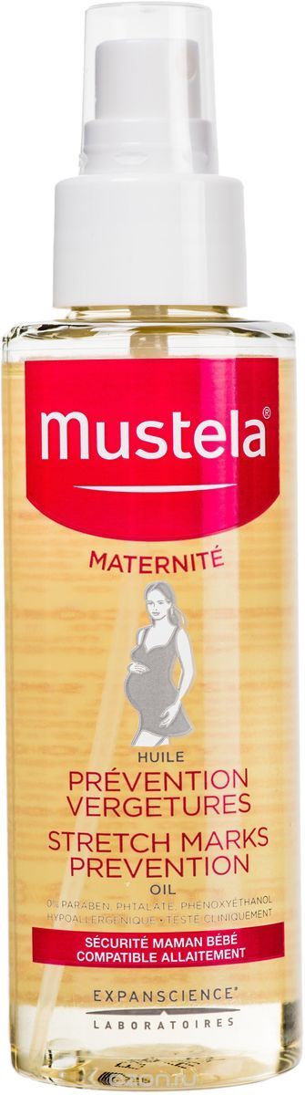 Mustela Maternite Масло от растяжек, масло косметическое, 105 мл, 1 шт.