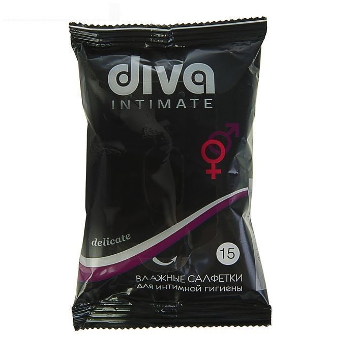 фото упаковки Diva Салфетки влажные для интимной гигиены
