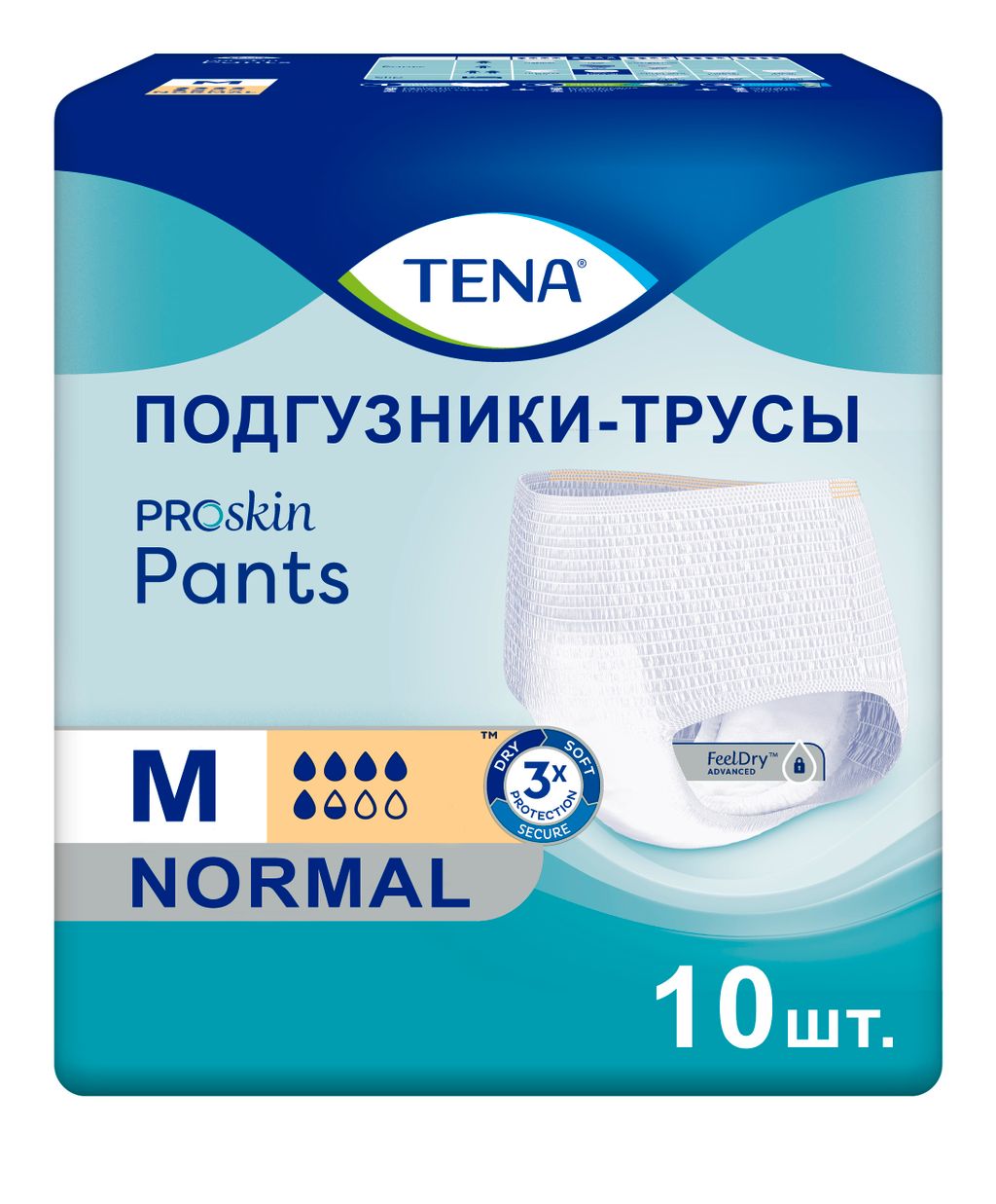 фото упаковки Подгузники-трусы для взрослых Tena Pants Normal