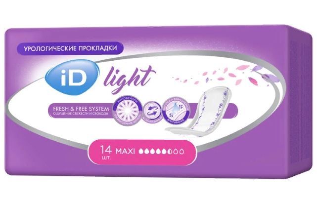фото упаковки iD light maxi прокладки урологические