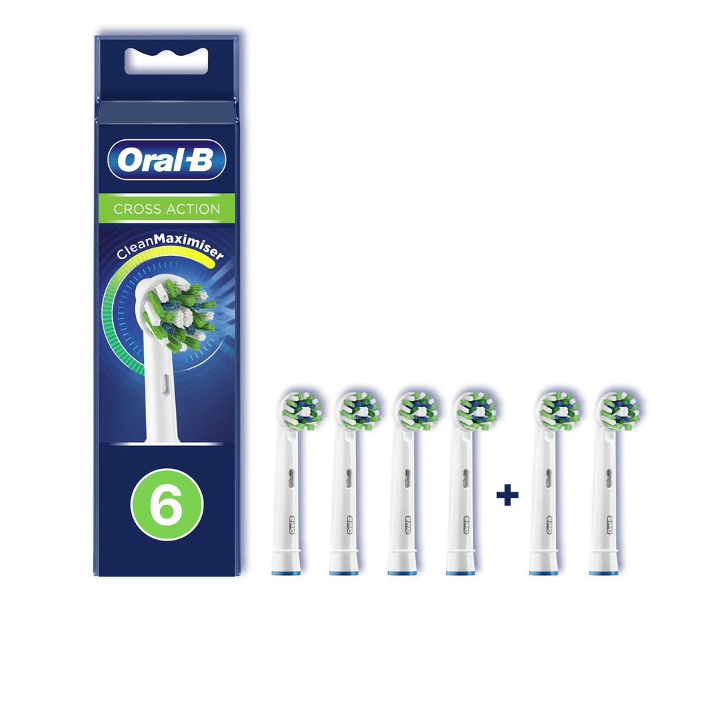 Oral-B CrossAction CleanMaximiser Насадка для электрической зубной щетки, 6 шт.