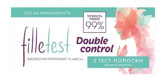 фото упаковки Filletest Double control Тест для определения беременности