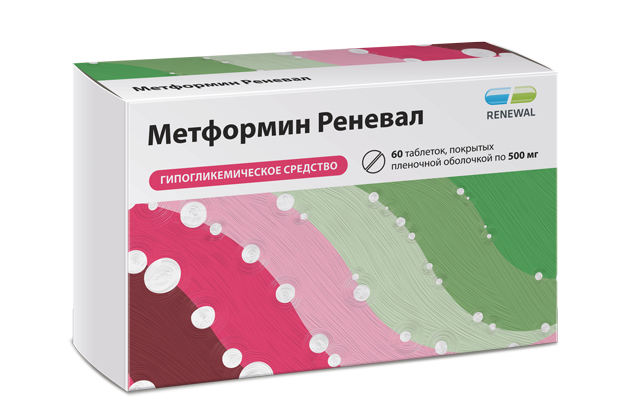 фото упаковки Метформин Реневал