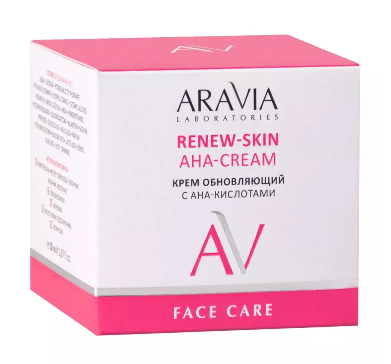 Aravia Laboratories Renew-Skin AHA-Cream Крем обновляющий, с АНА-кислотами, 50 мл, 1 шт.