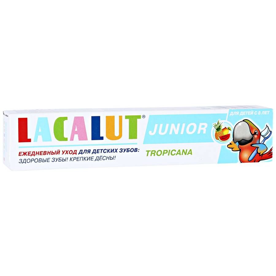 фото упаковки Lacalut Junior Зубная паста с 8 лет тропикана