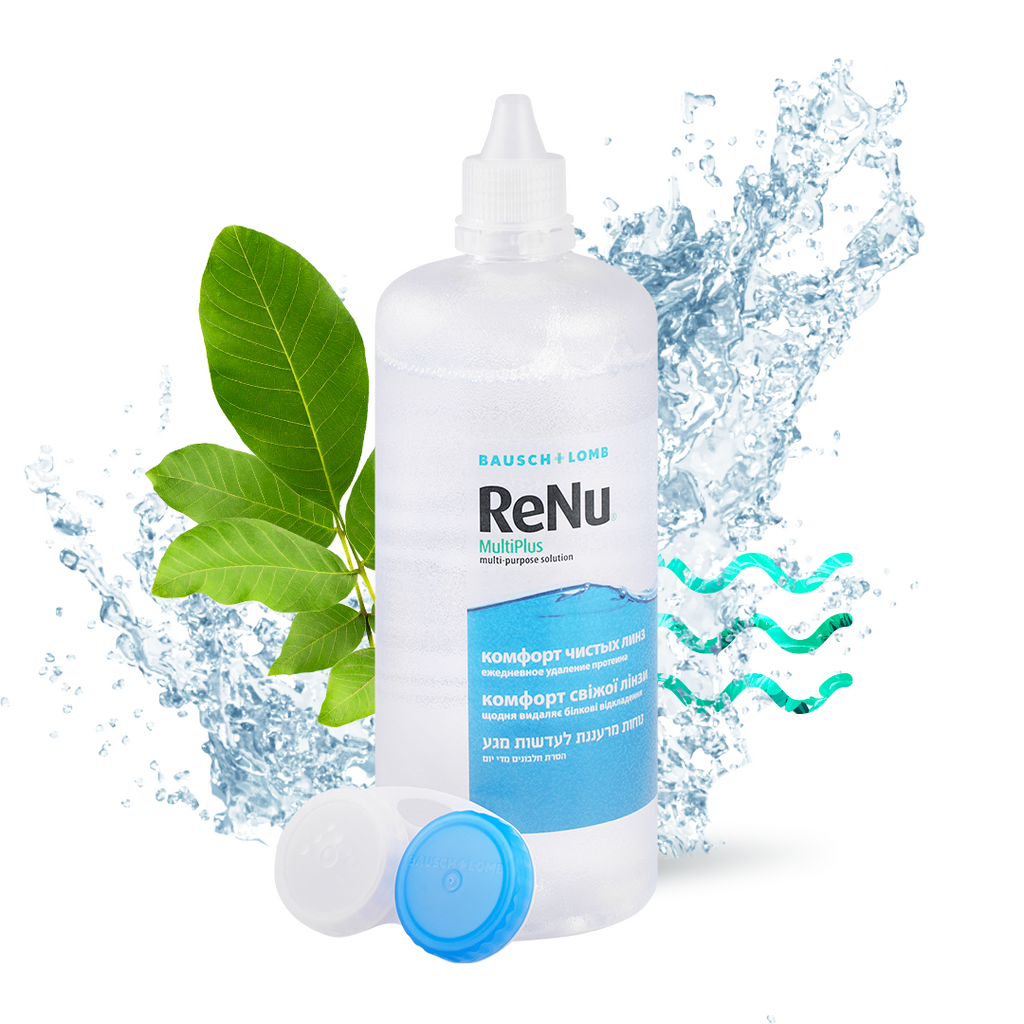 ReNu Multi Plus, раствор для обработки и хранения мягких контактных линз, 360 мл, 1 шт.