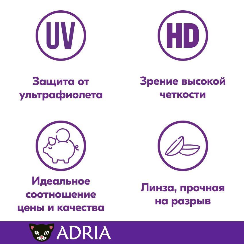 Adria Sport Контактные линзы ежемесячные, -4.50, 8.6, 6 шт.