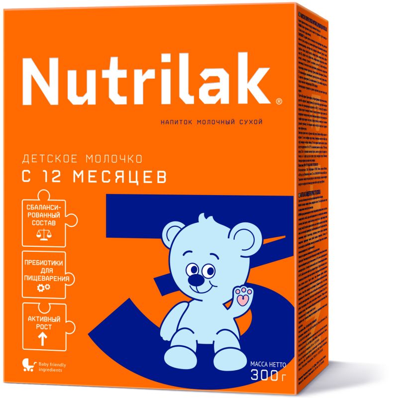 фото упаковки Nutrilak 3 Детский сухой молочный напиток