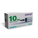 Шприц Pascal 3-х компонентный, 10 мл, 21G(0.8ммх40мм), тип соединения Луер, 10 шт.