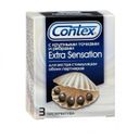 Презервативы Contex Extra Sensation, презерватив, с крупными точками и ребрами, 3 шт.