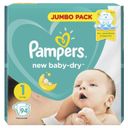 Pampers New baby-dry Подгузники детские, р. 1, 2-5кг, 94 шт.