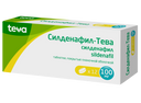Силденафил-Тева, 100 мг, таблетки, покрытые пленочной оболочкой, 12 шт.