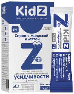 Kidz Сироп с мелиссой и мятой стик