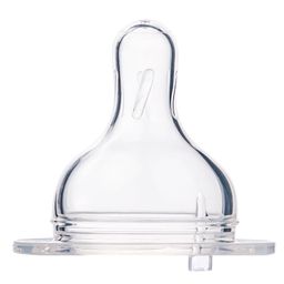 Canpol Соска силиконовая для бутылочек с широким горлом Средний поток