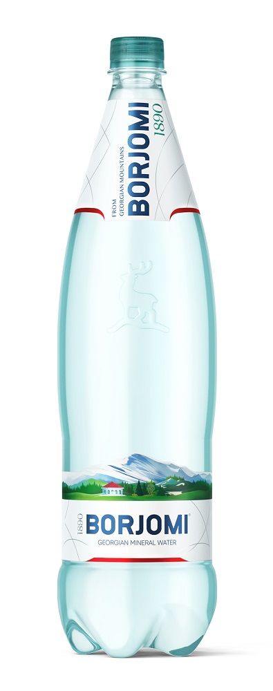 Вода минеральная Боржоми, лечебно-столовая газированная, в пластиковой бутылке, 1.25 л, 1 шт. цена