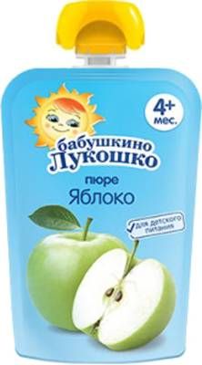 Бабушкино Лукошко Пюре яблоко, пюре, 90 г, 1 шт. цена