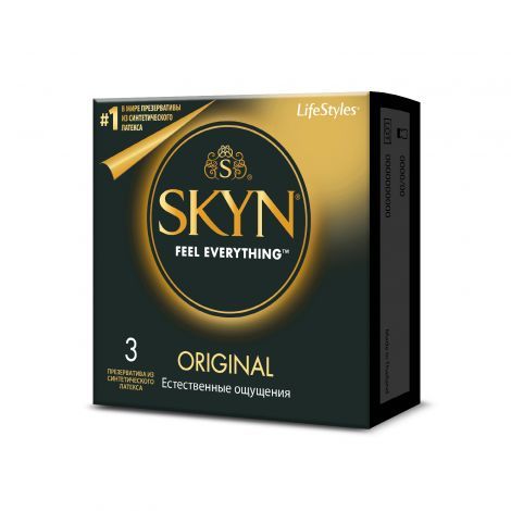 Skyn Original Презервативы, презерватив, синтетический латекс, 3 шт.