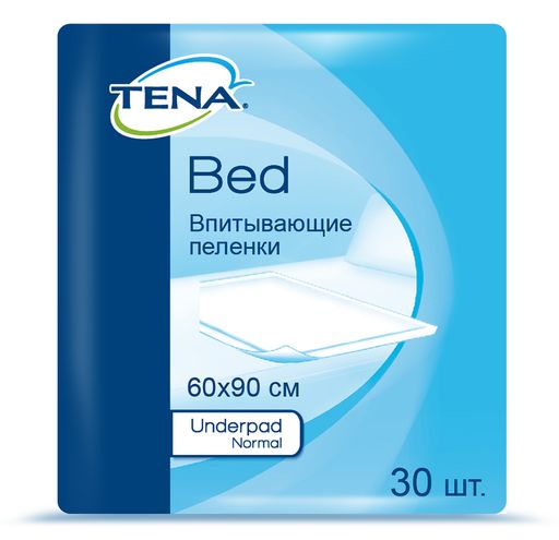 Пеленки впитывающие (простыни) TENA Bed Underpad, 90 смx60 см, Normal, 30 шт.