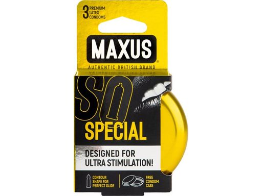 Maxus Special Презервативы ребристые с точками, презервативы, 3 шт.