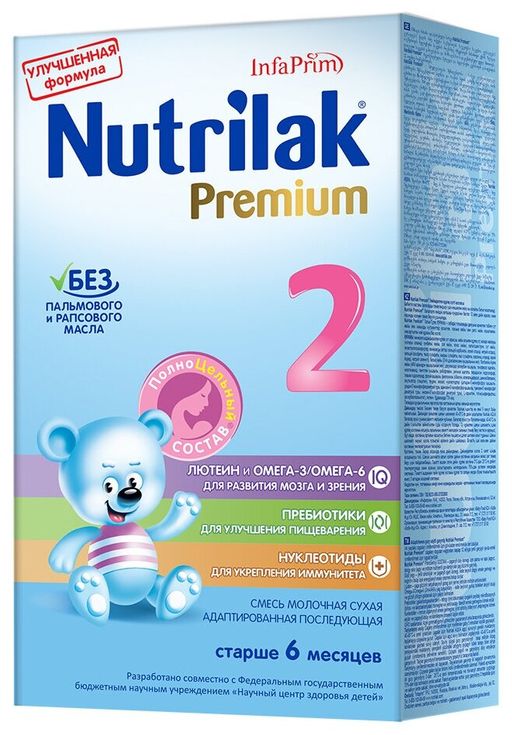 Nutrilak Premium 2 Смесь молочная 6-12 мес, смесь молочная сухая, 350 г, 1 шт.