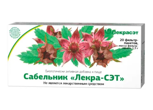 Сабельник Лекра-СЭТ, фиточай, 1,5 г, 20 шт.