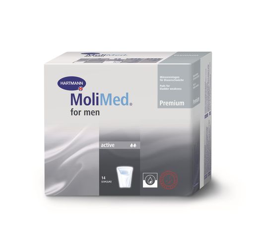 Molimed Premium вкладыши урологические для мужчин Актив, 2 капли, 14 шт.