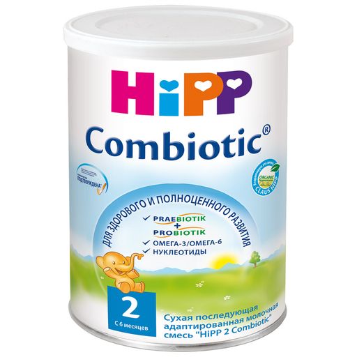 Hipp 2 Сombiotic, смесь молочная сухая, 350 г, 1 шт.