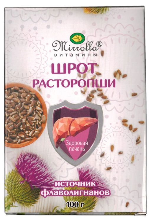 Mirrolla Шрот расторопши, порошок, 100 г, 1 шт.