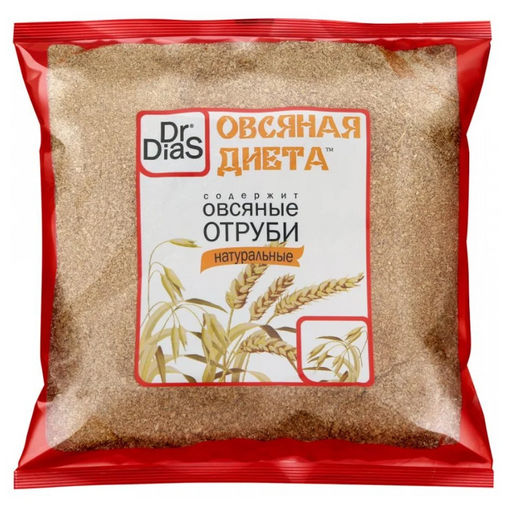 Dr.DiaS Отруби овсяные, 200 г, 1 шт.