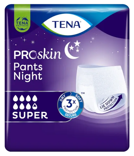 Подгузники-трусы для взрослых Tena Pants Night Super, Medium M (2), 80-110 см, 10 шт. цена
