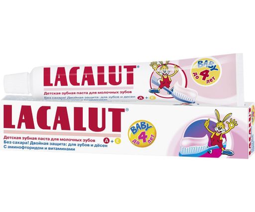 Lacalut Baby Зубная паста до 4х лет, паста зубная, 50 мл, 1 шт. цена