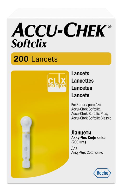 Accu-Chek Softclix Ланцеты, 200 шт. цена