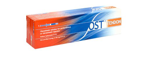 Ost Tendon раствор гиалуроната натрия, 40 мг/2 мл, раствор для околосухожильного и внутрисуставного введения, 2мл, 1 шт. цена