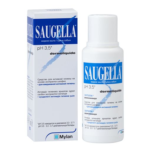 Saugella Dermoliquido Средство для интимной гигиены, мыло жидкое, с экстрактом шалфея, 250 мл, 1 шт.