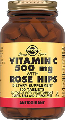 Solgar Витамин С и шиповник, 500 мг, таблетки, 100 шт. цена