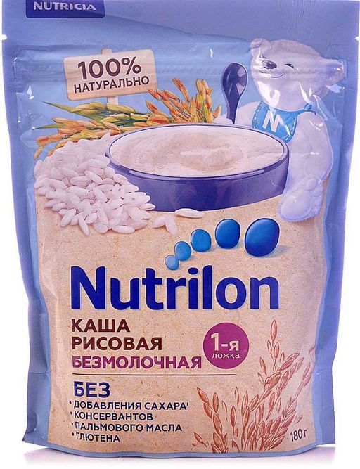 Nutrilon Безмолочная рисовая каша, 180 г, 1 шт.