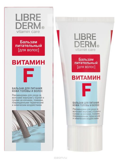 Librederm Витамин F Бальзам питательный, бальзам для волос, 200 мл, 1 шт.