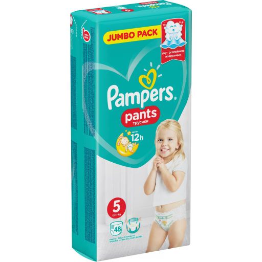 Pampers Pants Подгузники-трусики детские, р. 5, 12-17 кг, 48 шт. цена