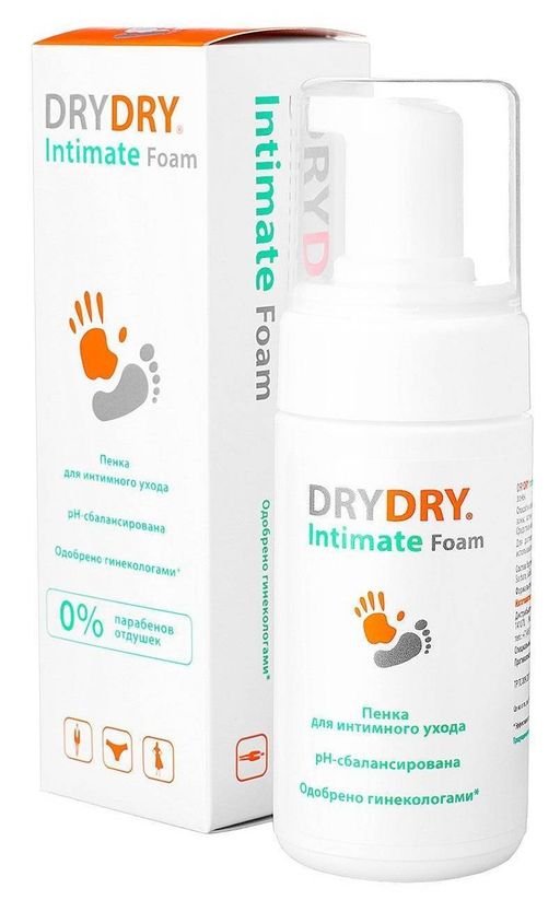 Dry Dry Intimate foam пенка для интимного ухода, 100 мл, 1 шт.