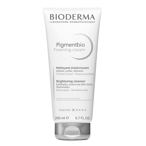 Bioderma Pigmentbio Крем осветляющий и очищающий, крем, для чувствительной кожи с гиперпигментацией, 200 мл, 1 шт.