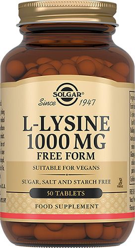 Solgar L-Лизин 1000 мг, таблетки, 50 шт. цена
