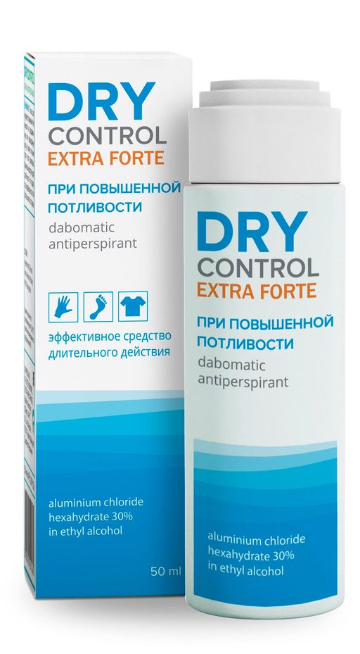 Dry Control Extra Forte дабоматик антиперспирант 30%, 50 мл, 1 шт. цена