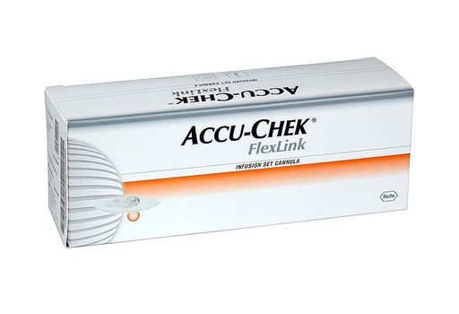 Accu-Chek FlexLink Иглы-канюли, 8 мм, 10 шт.