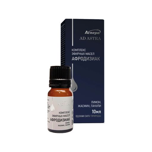 Аспера Комплекс эфирных масел Афродизиак, лимон, жасмин, пачули, 10 мл, 1 шт.