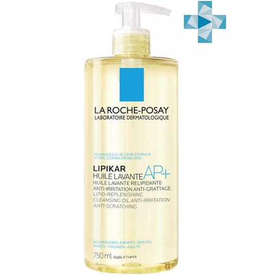 La Roche-Posay Lipikar AP+ Масло очищающее против раздражений, масло для душа, липидовосстанавливающее, 750 мл, 1 шт.