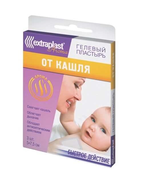 Extraplast Пластырь от кашля, пластырь, 3 шт.